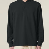 Unisex long sleeve polo shirt