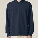 Unisex long sleeve polo shirt