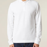 Unisex long sleeve polo shirt