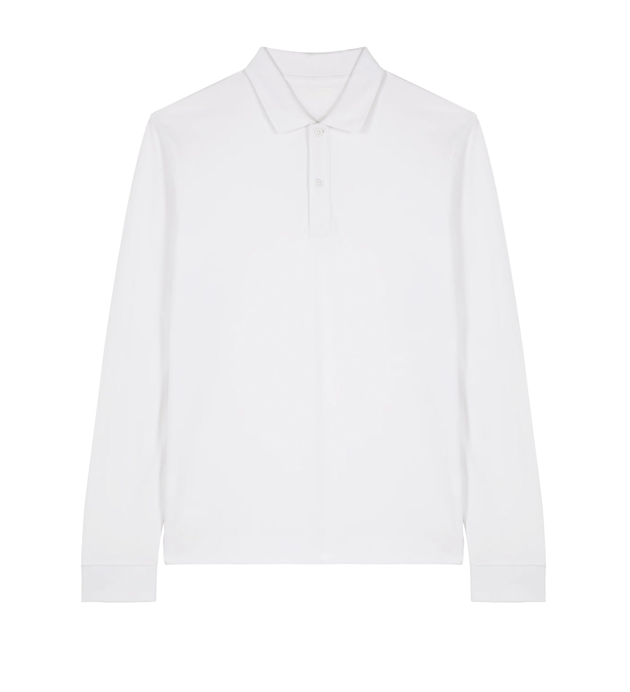 Unisex long sleeve polo shirt